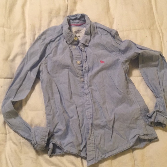 H&M Other - H&M L.o.G.G. Blue & White Striped Oxford Blouse Size 9-10 Yrs